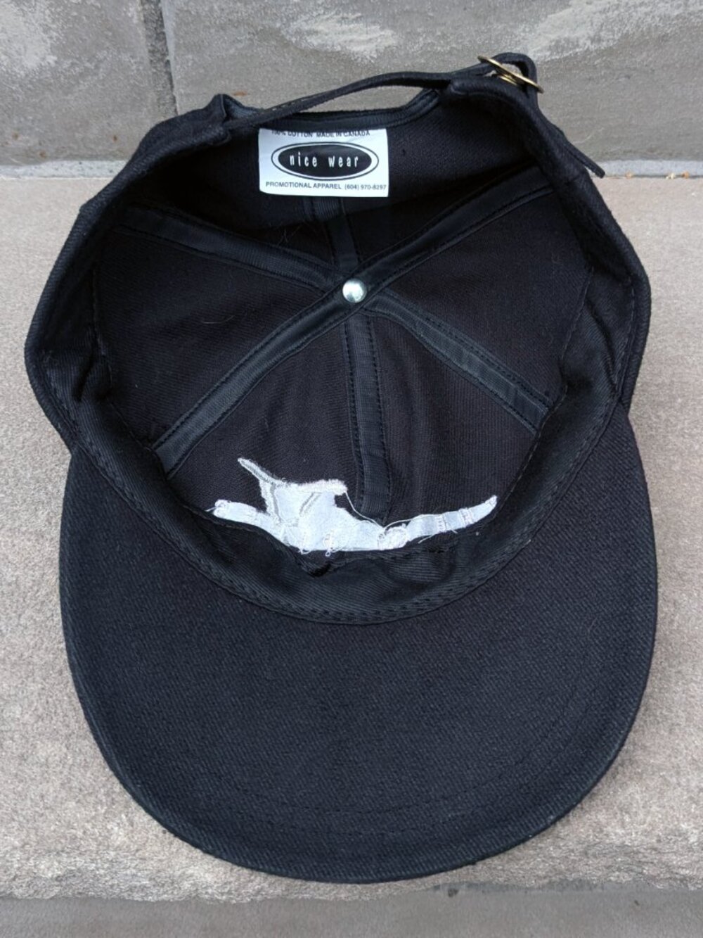 Vintage The X-Files Cap Hat Men's Adjustable Black Silver Strapback 90s - Picture 5 of 6